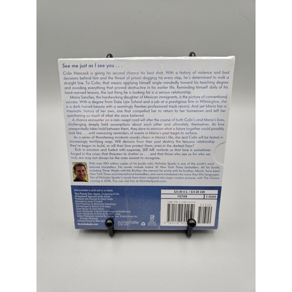 See Me by Nicholas Sparks Audio book CD Read by Christopher Ryan Grant - Picture 2 of 3